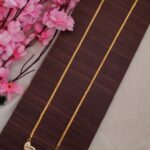 Eagle Designer White&Pink Stone Dollar Chain