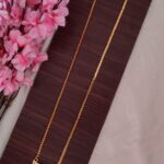 White Stone Lotus Designer Long Necklace