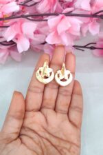 Trending HalfMoon Flower Designer Earcuff - Image 2