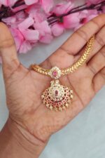 Premium White&Pink Stone Attigai - Image 2