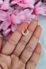 White Stone Designer Nosepin - Image 2