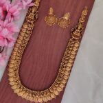 Beautiful Coin Lakshmi Designer Long Necklace Set
