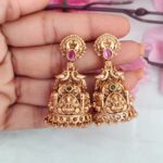 Beautiful Peacock Lakshmi Designer Jumkki