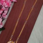 White Stone Lakshmi Designer Dollar Chain
