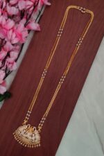 White Stone Lakshmi Designer Dollar Chain
