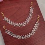 Full White Stone Designer Ear Chain
