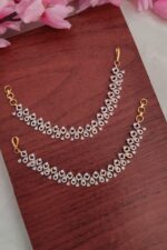 Full White Stone Designer Ear Chain