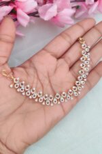 Full White Stone Designer Ear Chain - Image 2