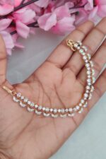 Beautiful AD Leaf Designer Ear Chain - Image 2