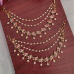 Beautiful Peacock Designer Ear Chain