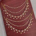 Pink Stone Manga Designer Ear Chain