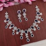 AD Purple Stone Designer Necklace