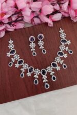 AD Purple Stone Designer Necklace