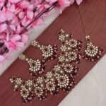 Amazing Maroon Kundan Necklace