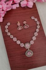 ADBaby Pink Stone Designer Necklace