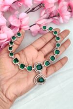 AD Green Stone Designer Necklace - Image 2