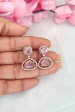 ADBaby Pink Stone Designer Necklace - Image 3