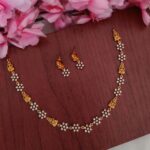 Beautiful Lakshmi Flower Designer Necklace