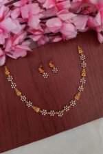 Beautiful Lakshmi Flower Designer Necklace