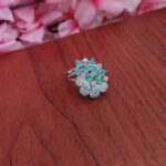 Beautiful AD Pista Green Designer Finger Ring