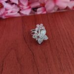 BabyPink Flower Design Finger Ring