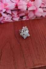 BabyPink Flower Design Finger Ring