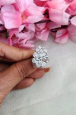 Beautiful AD White Stone Finger Ring - Image 2