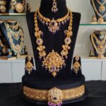 Premium Purple Stone Kerala Designer Bridal Set