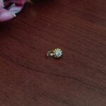 Beautiful White Stone Designer Nosepin