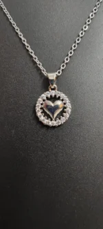 Heart Charm Pendant Necklace - Image 3