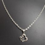 Elegant Double Heart & Butterfly Pendant Necklace – Symbol of Love & Grace