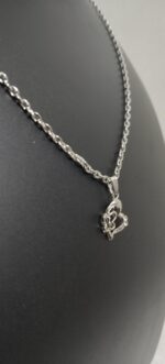 Elegant Double Heart & Butterfly Pendant Necklace – Symbol of Love & Grace - Image 3